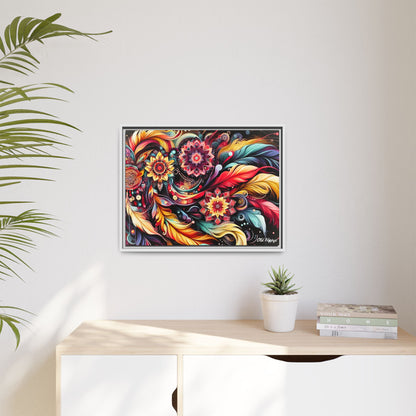 Bohemian Abstract Vision 3 Framed Canvas Wrap