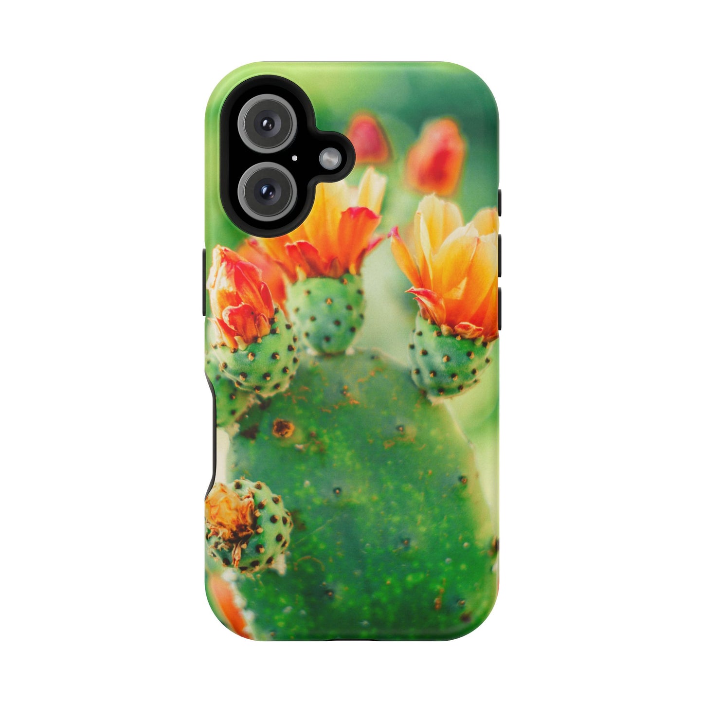 Cactus Bloom Phone Case — Impact-Resistant Floral iPhone Cover