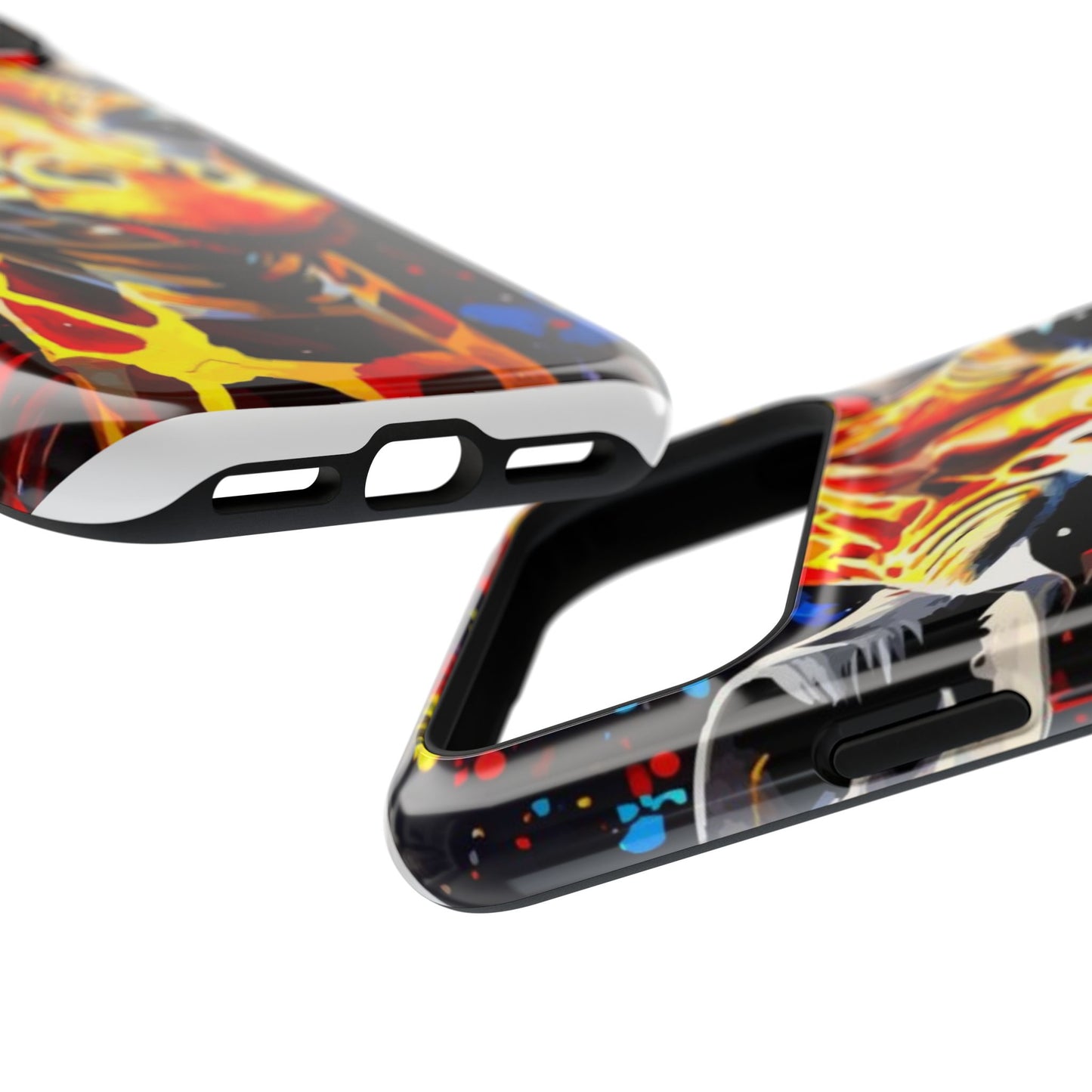 Funky Giraffe Art Impact-Resistant Phone Case —