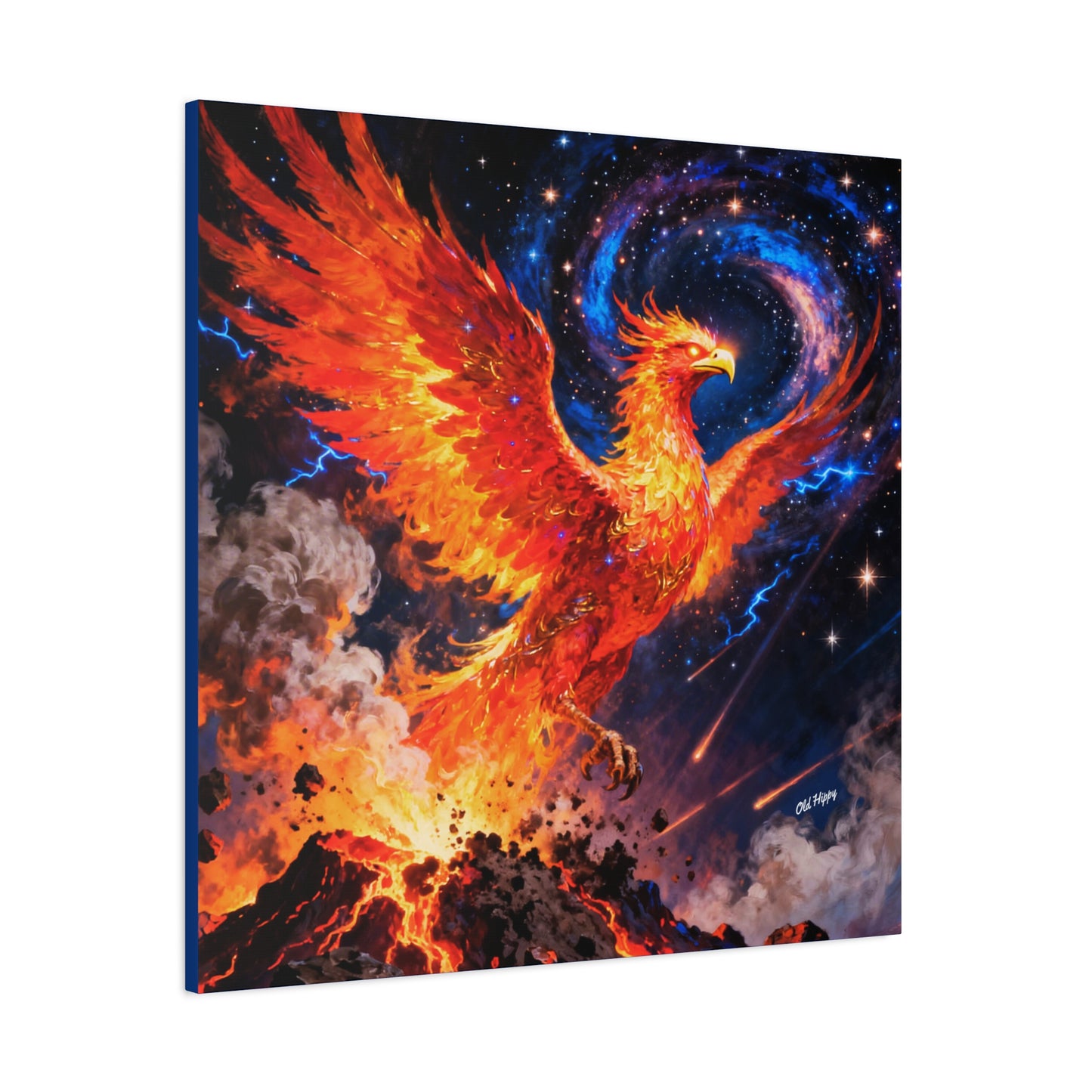 Rise Beyond the Ashes- AI Canvas Art by Old Hippy