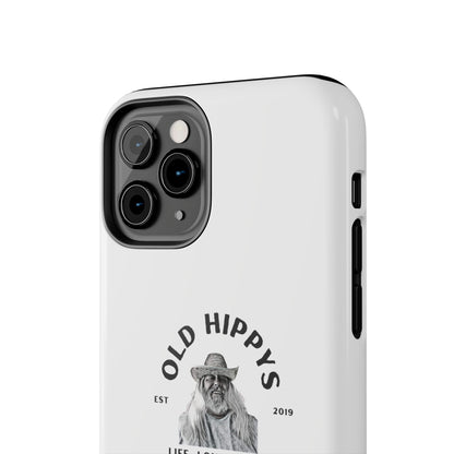 Old Hippys Phone Case — 'Life, Love, Peace, Contentment' Tough Protective Case