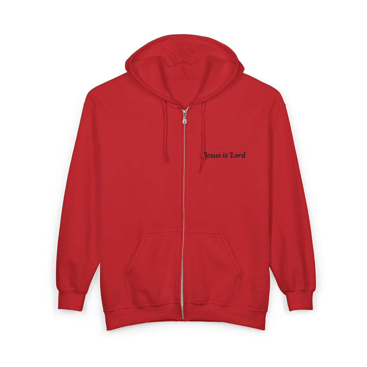 Jesus Is Lord Full-Zip Hoodie — John 3:16 Cross