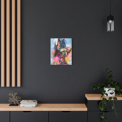 Kindred Spirits” – Girl and Horse Watercolor-Style Canvas