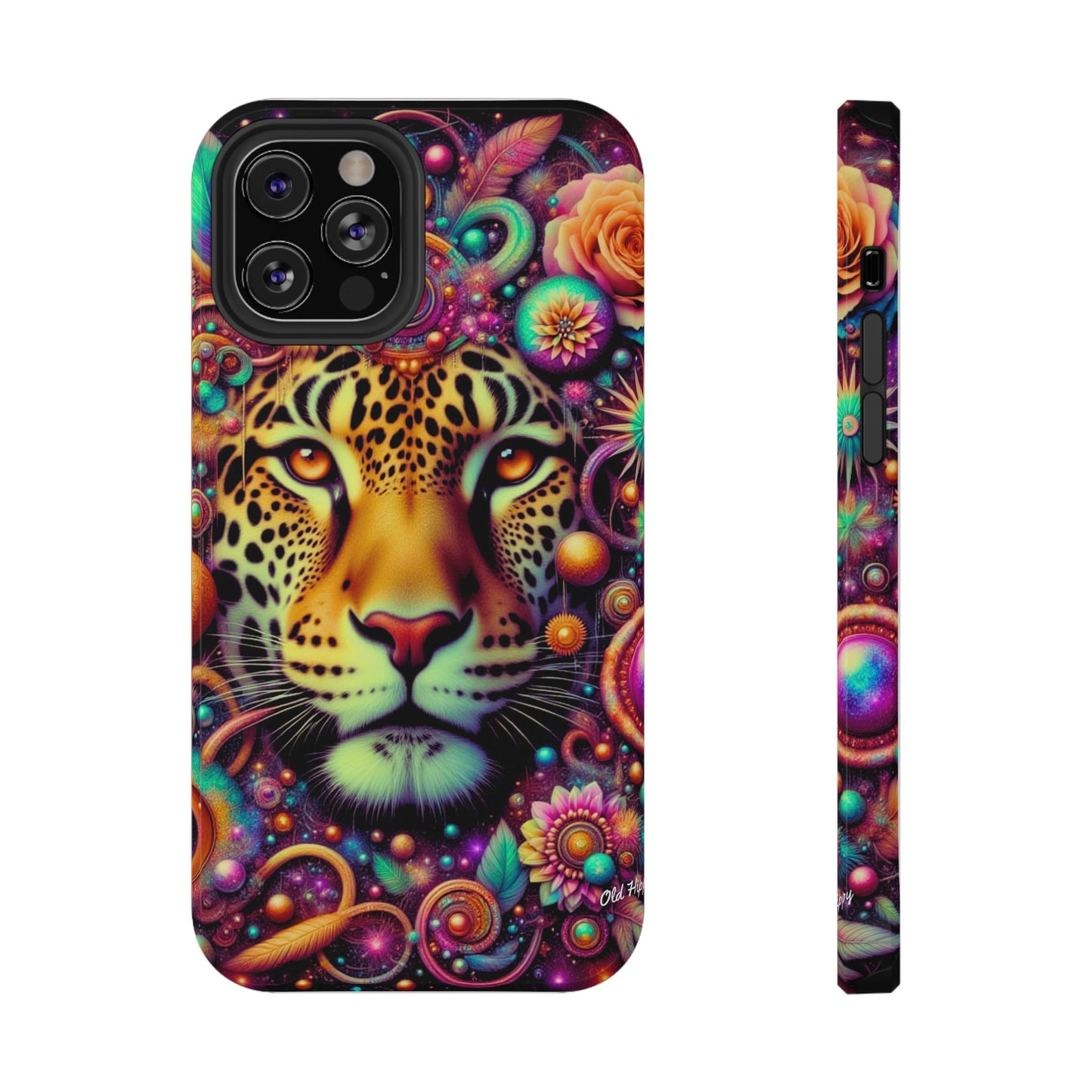 Leopard Psychedelic Phone Case — Vibrant Impact-Resistant iPhone Cover