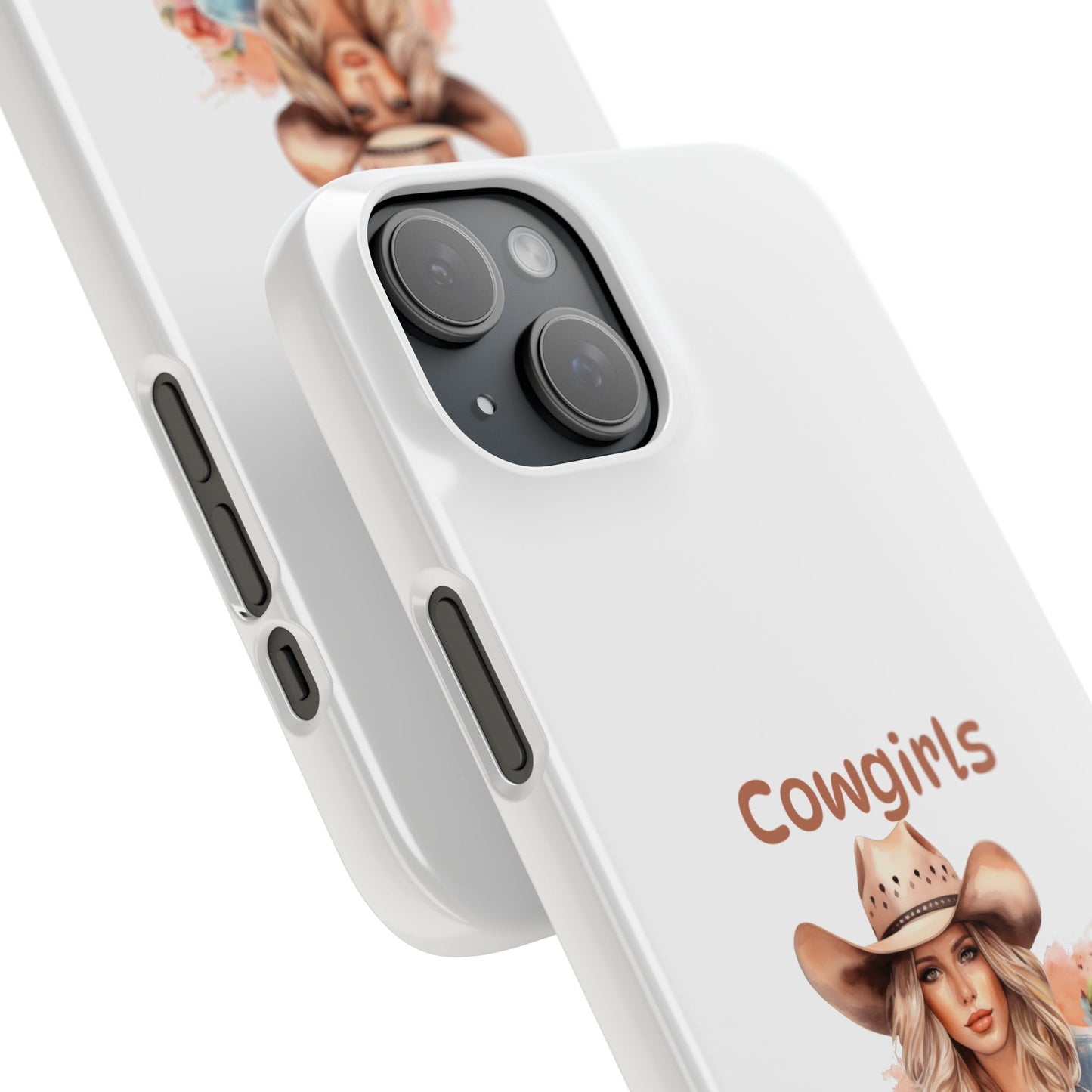 Cowgirls Phone Case — "Real Cowgirls Ride by Faith Not by Sight" Christian Western iPhone Snap Case