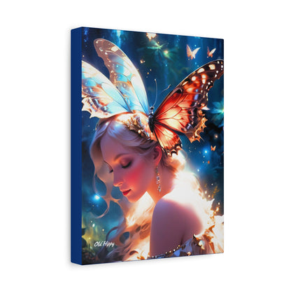 “Butterfly Angel” – Ethereal Fantasy Portrait Canvas