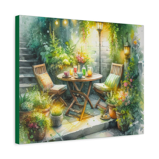 Serene Garden #1 Canvas Wrap