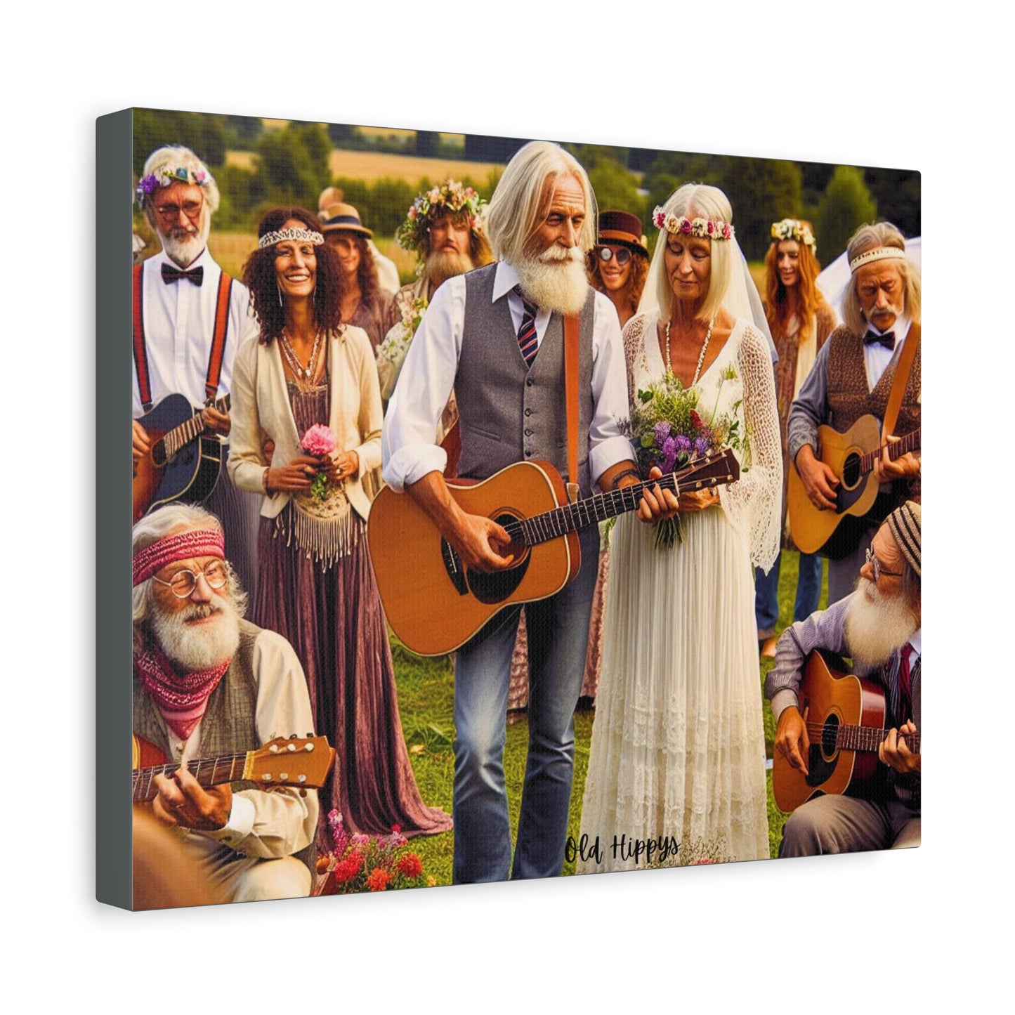 Never Too Old for Love Canvas Wall Art