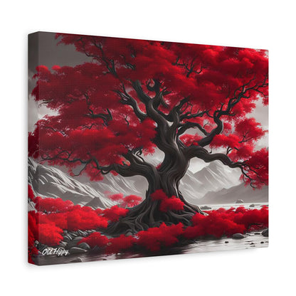 Flaming Red Tree Canvas Gallery Wrap