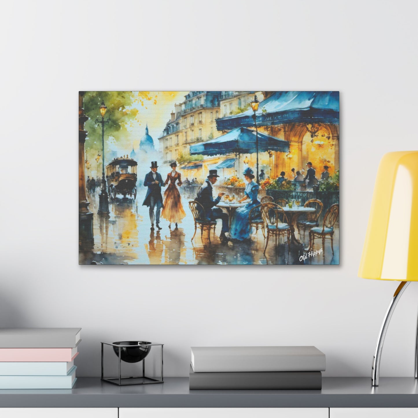 Champagne in Paris Canvas Wrap