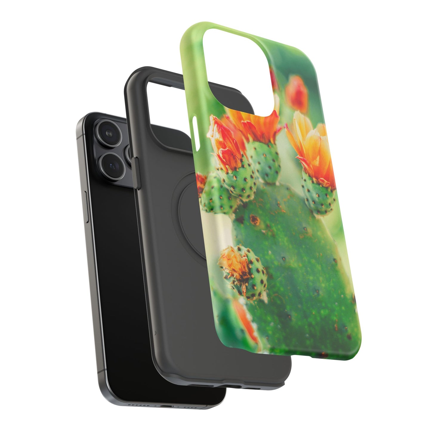 Cactus Bloom Phone Case — Impact-Resistant Floral iPhone Cover