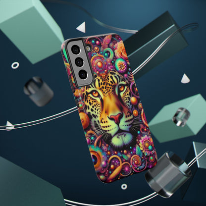 Leopard Psychedelic Phone Case — Vibrant Impact-Resistant iPhone Cover