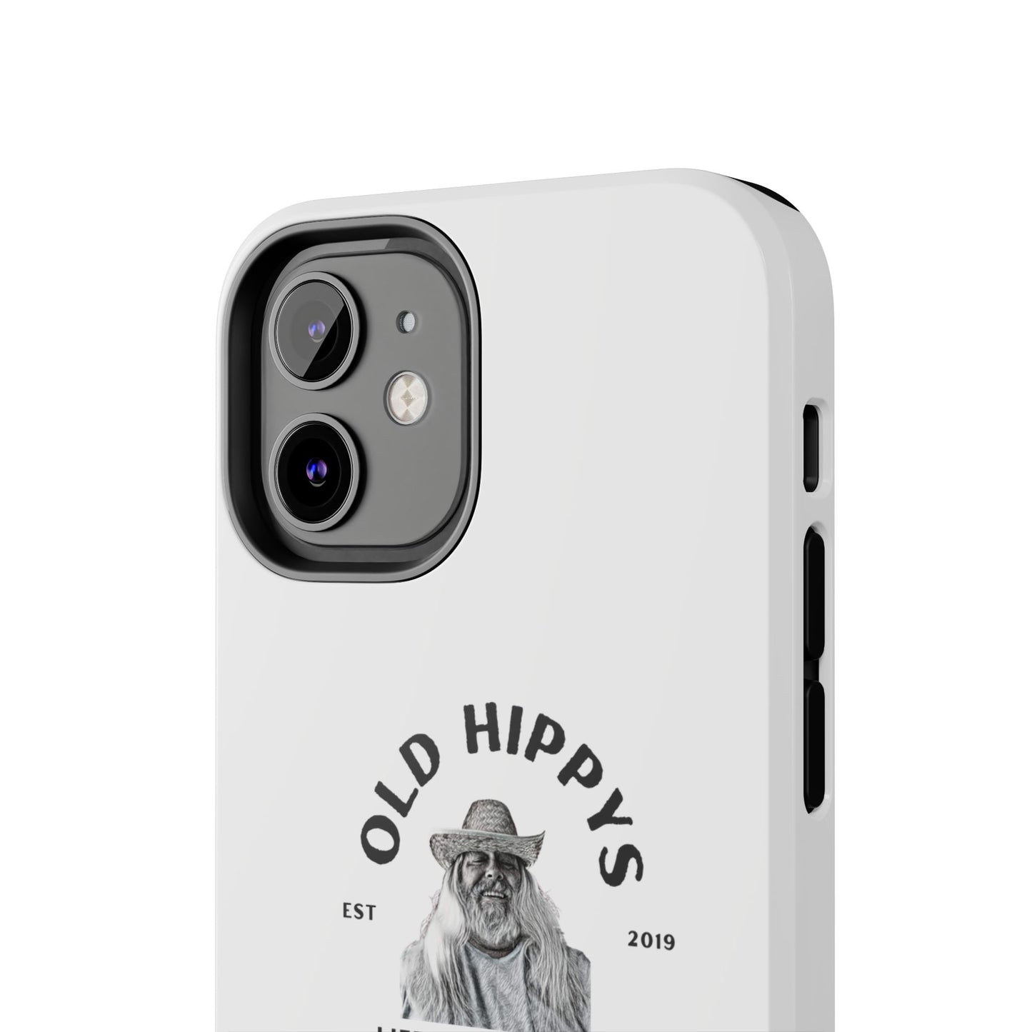 Old Hippys Phone Case — 'Life, Love, Peace, Contentment' Tough Protective Case