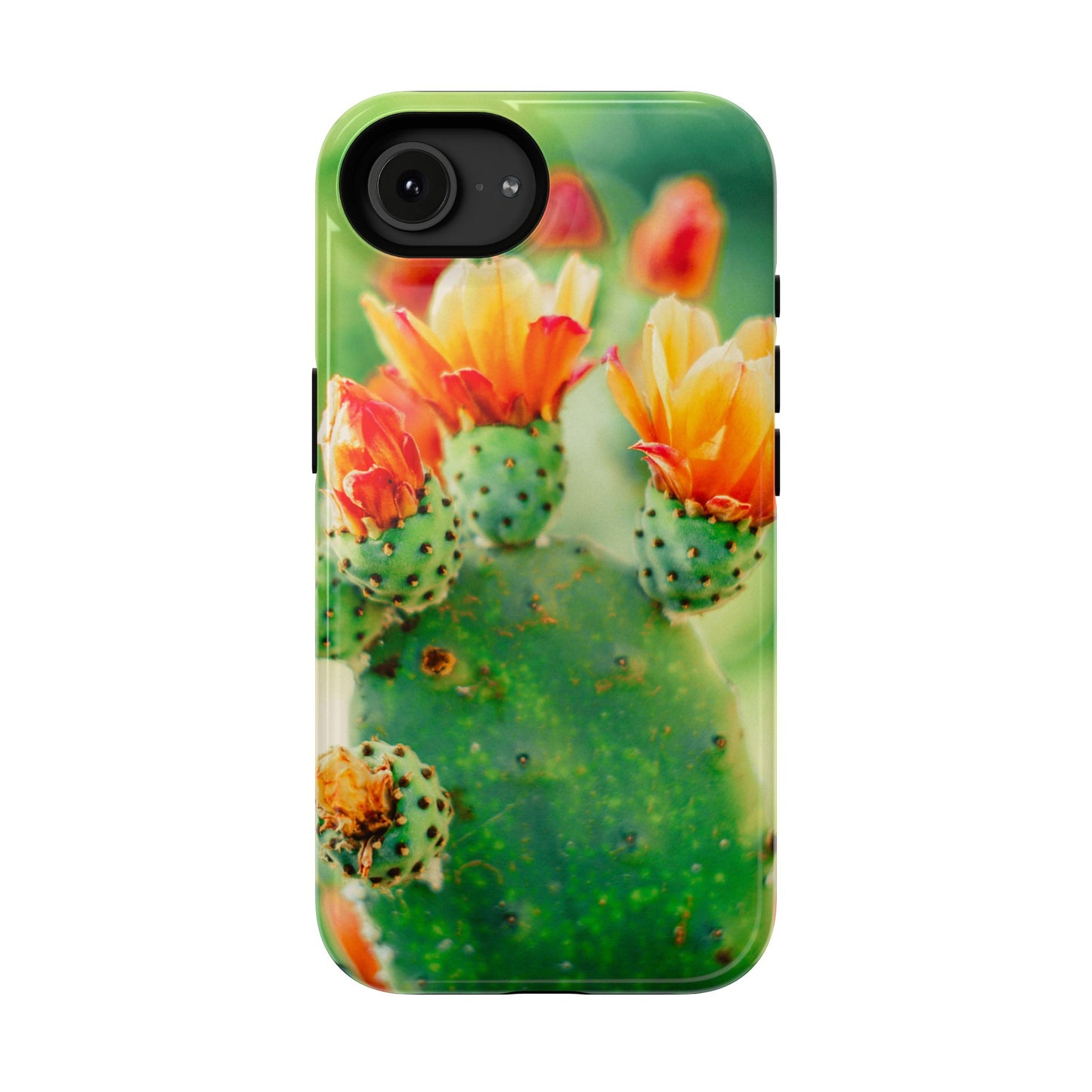 Cactus Bloom Phone Case — Impact-Resistant Floral iPhone Cover