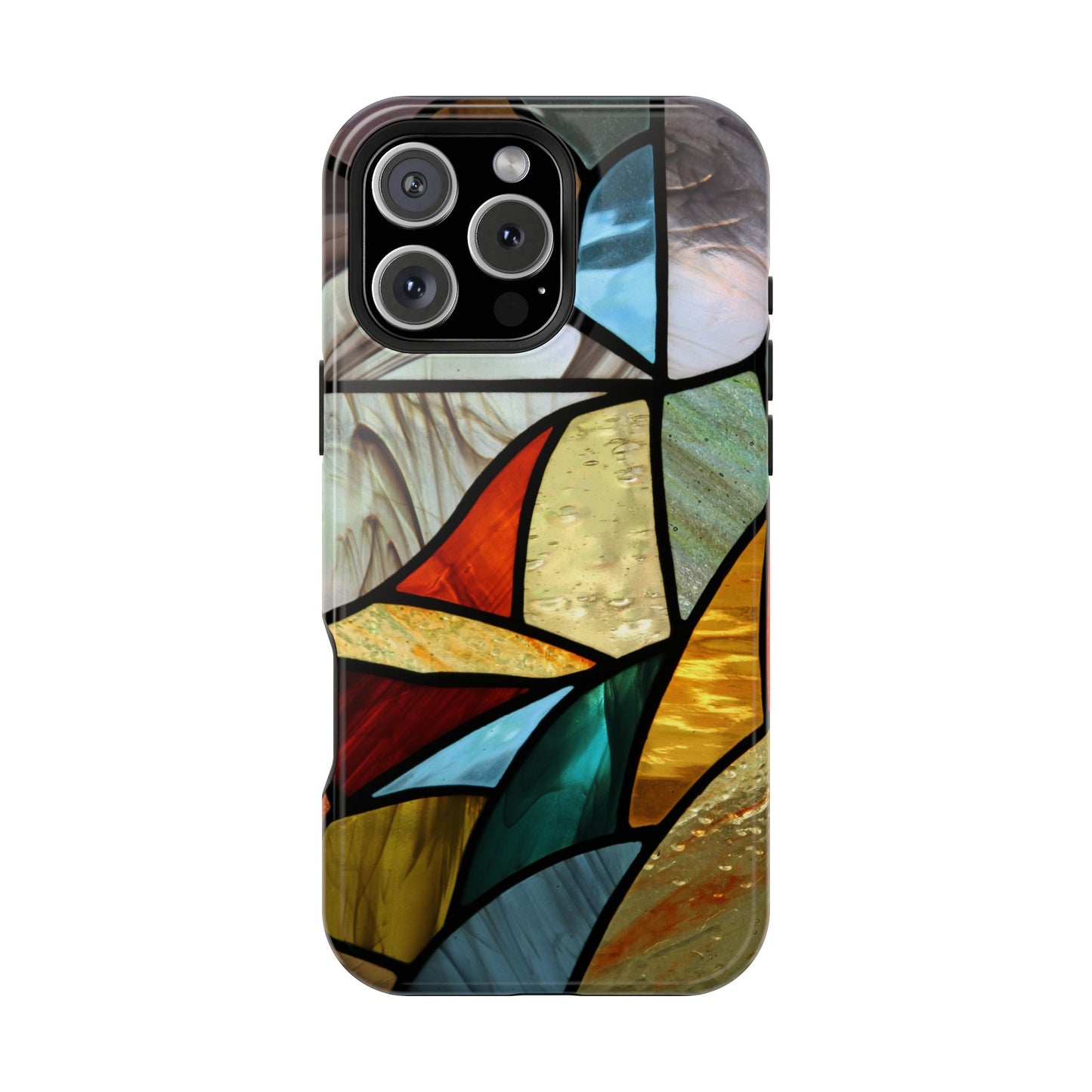 Stained Glass Impact Phone Case — Colorful Mosaic Protective Cover