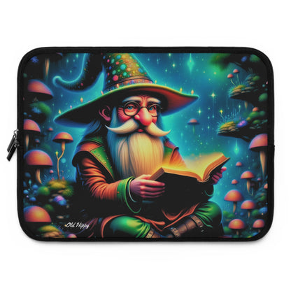 Whimsical Wizard Laptop Sleeve — Magical Mushroom Fantasy Sleeve