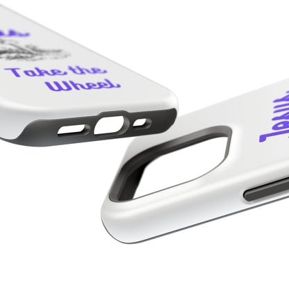 Jesus Take the Wheel Phone Case — Christian Impact-Resistant iPhone Case