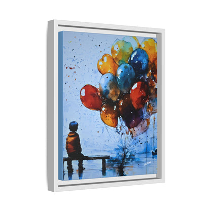 Dreamer's Pause Wood Framed Canvas Art by Old Hippy