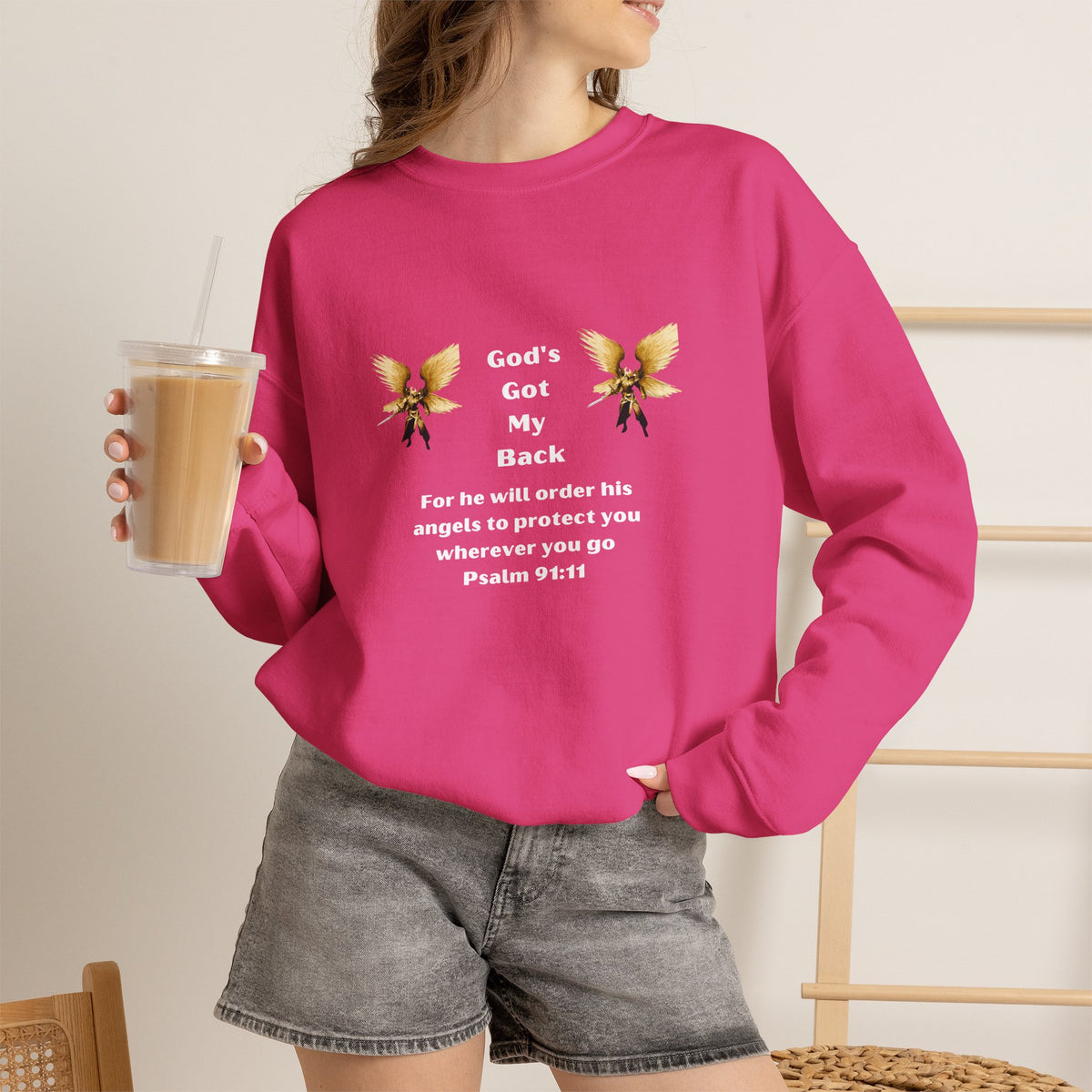 God's Got  My Back Crewneck Sweatshirt