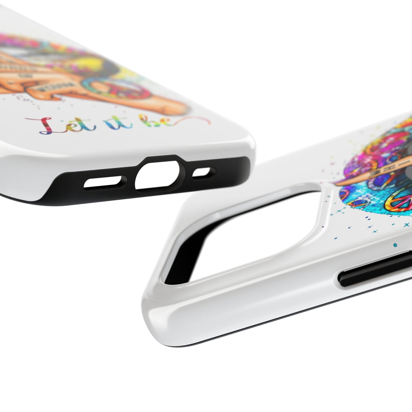 Let It Be Phone Case — Colorful Peace & 'Whisper Words of Wisdom' Design