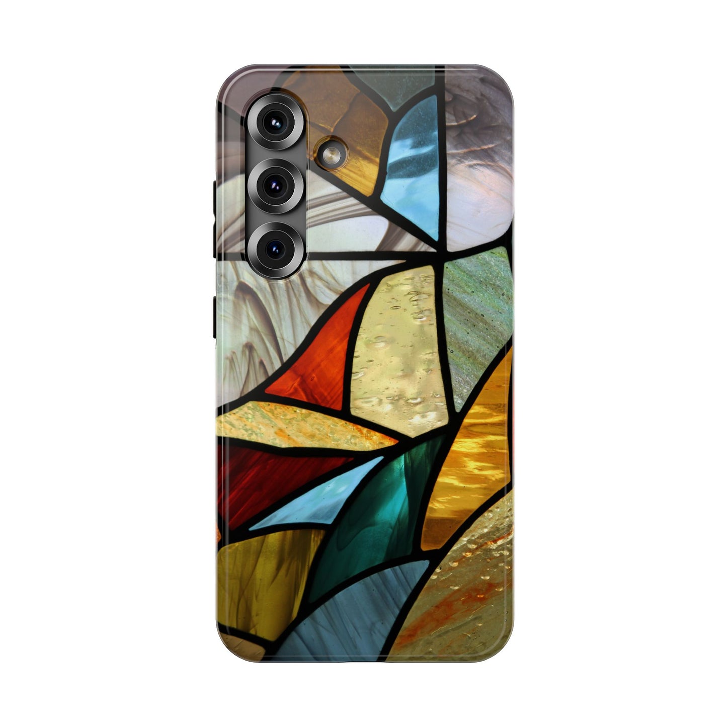 Stained Glass Impact Phone Case — Colorful Mosaic Protective Cover