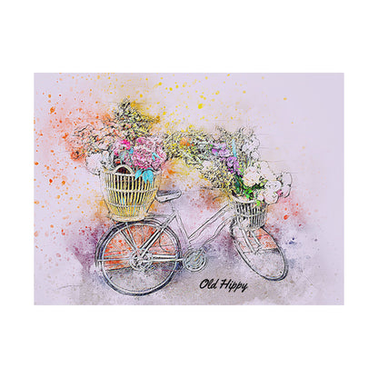Watercolor Bicycle  Premium Print Poster