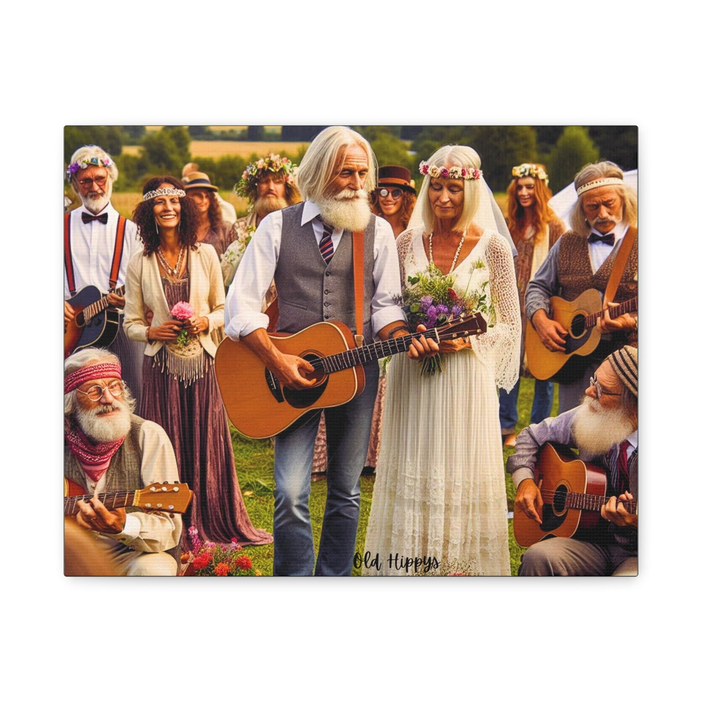 Never Too Old for Love Canvas Wall Art