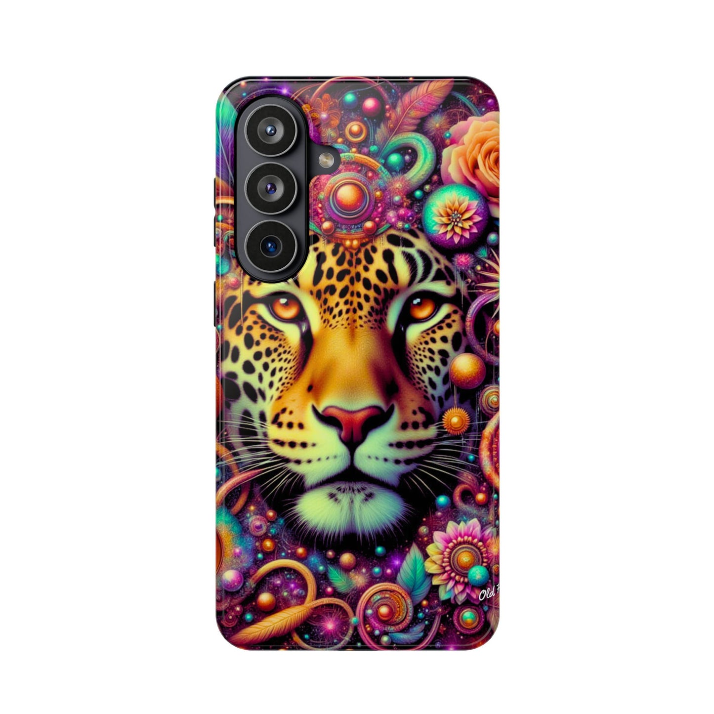 Leopard Psychedelic Phone Case — Vibrant Impact-Resistant iPhone Cover