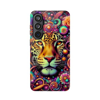 Leopard Psychedelic Phone Case — Vibrant Impact-Resistant iPhone Cover