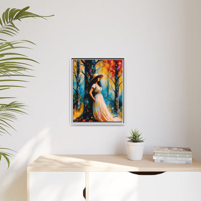 Whispers of Autumn Light Framed Canvas Art