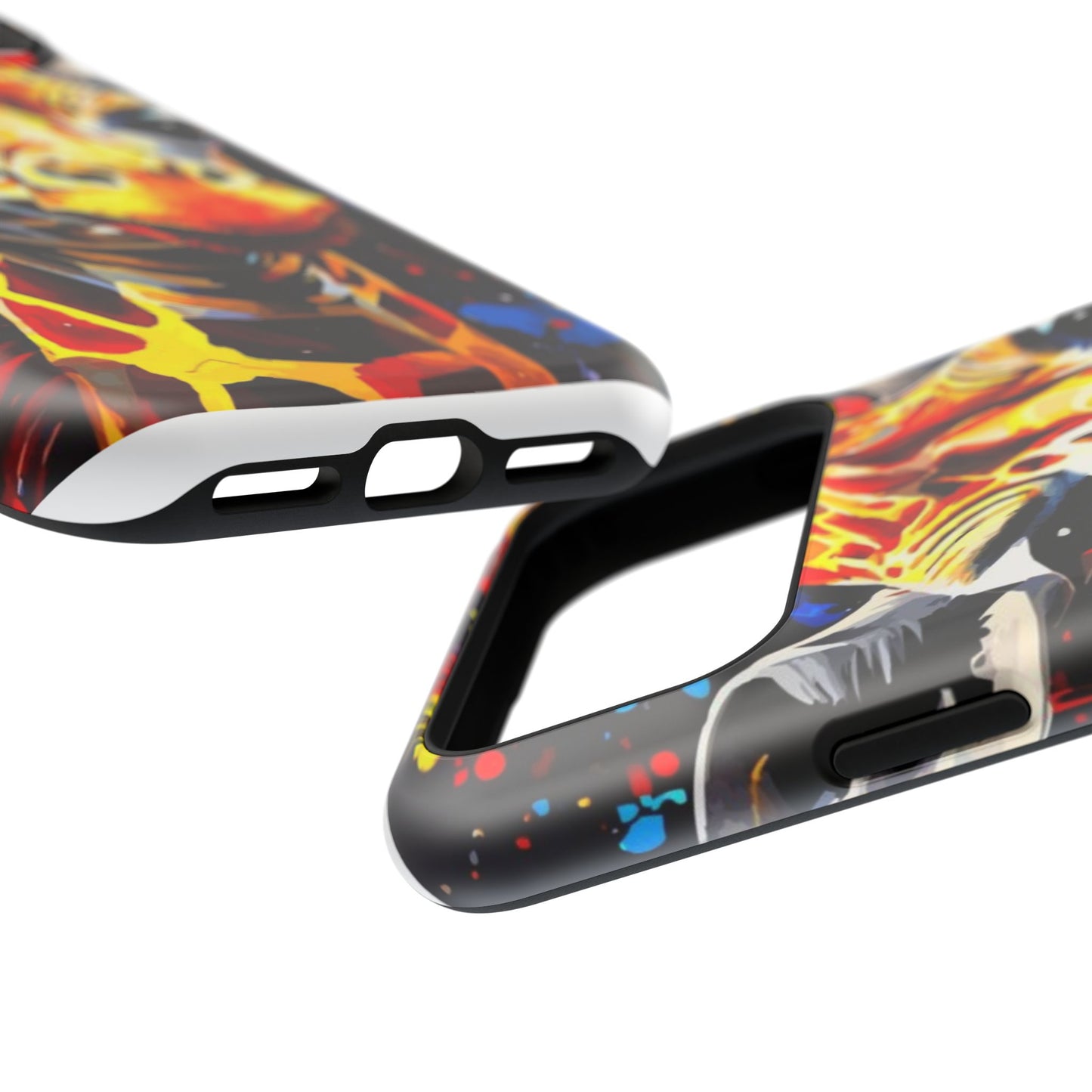 Funky Giraffe Art Impact-Resistant Phone Case —