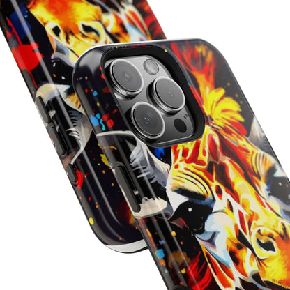 Funky Giraffe Art Impact-Resistant Phone Case —