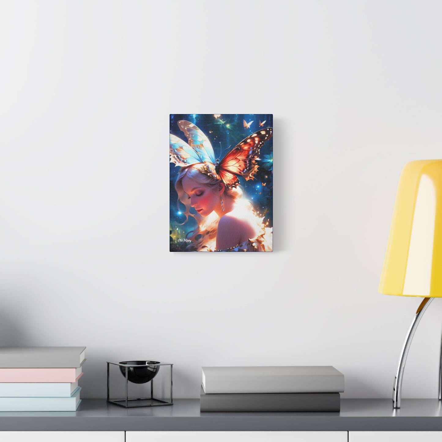 “Butterfly Angel” – Ethereal Fantasy Portrait Canvas