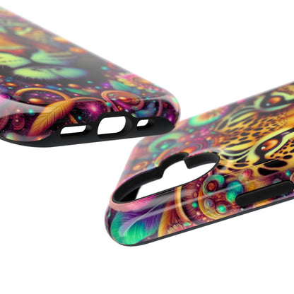 Leopard Psychedelic Phone Case — Vibrant Impact-Resistant iPhone Cover