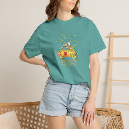 Snoopy 'Peaceful Easy Feeling' T-Shirt — VW Beetle Retro Lyrics Tee
