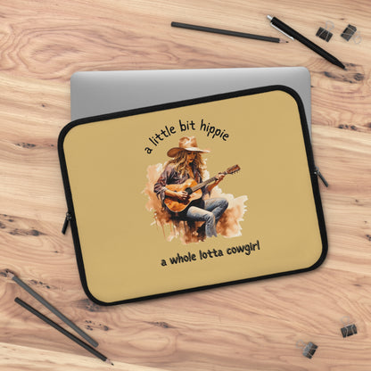 Cowgirl Hippie Laptop Sleeve — "a little bit hippie, a whole lotta cowgirl" Protective Case