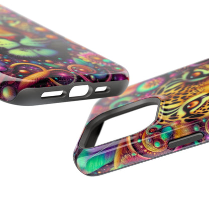 Leopard Psychedelic Phone Case — Vibrant Impact-Resistant iPhone Cover