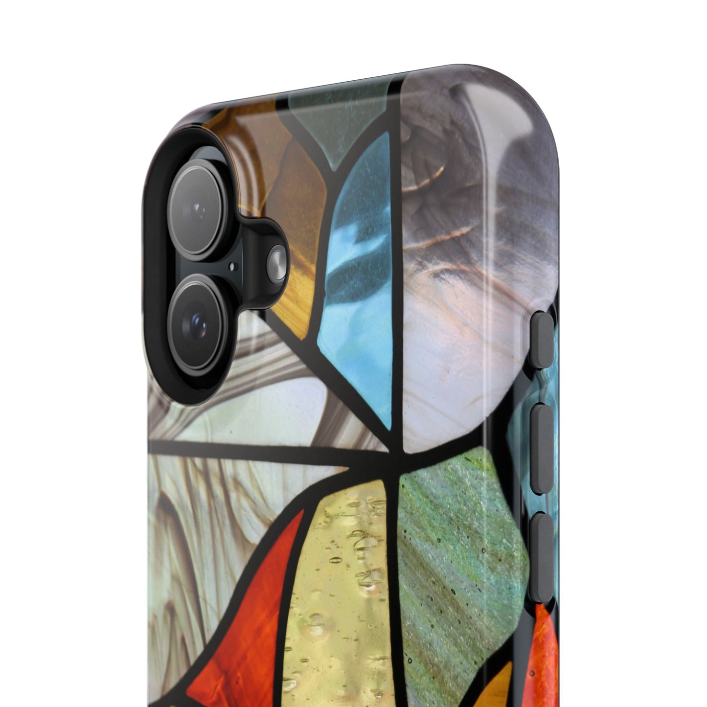 Stained Glass Impact Phone Case — Colorful Mosaic Protective Cover