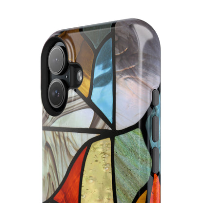 Stained Glass Impact Phone Case — Colorful Mosaic Protective Cover