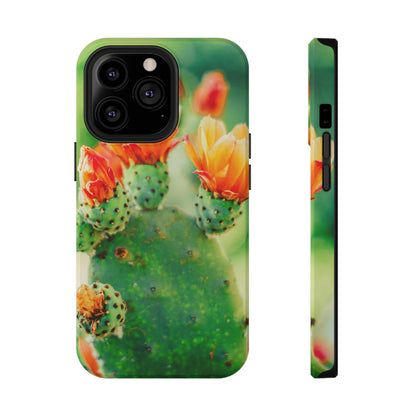 Cactus Bloom Phone Case — Impact-Resistant Floral iPhone Cover