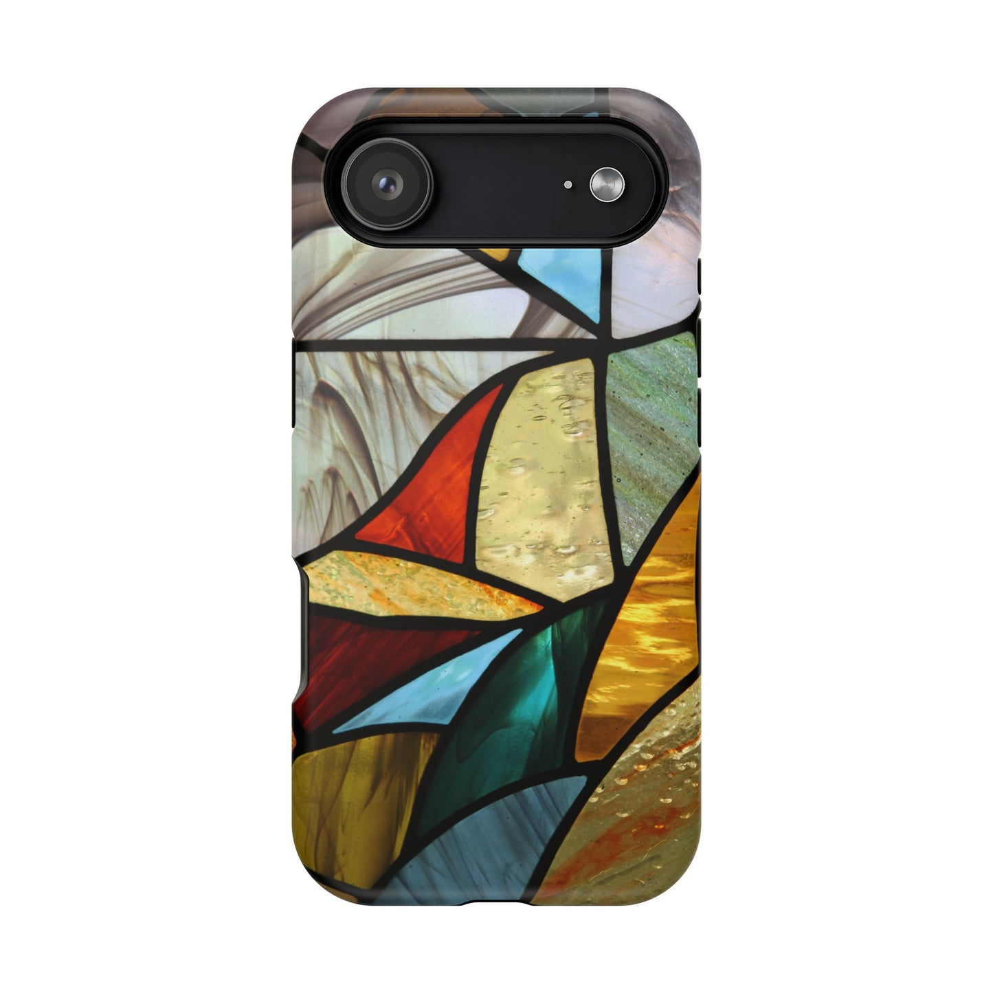 Stained Glass Impact Phone Case — Colorful Mosaic Protective Cover