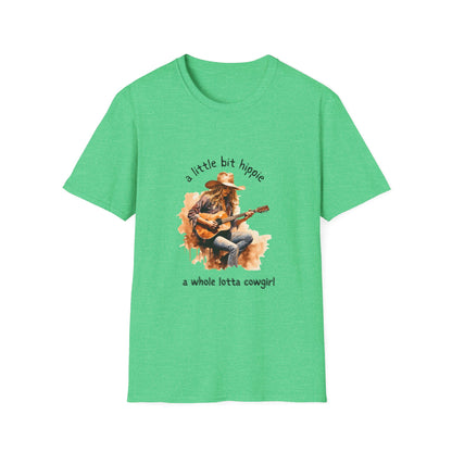 Little Bit Hippie Whole Lotta Cowgirl Softstyle T-Shirt