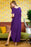 Short Sleeved Side Slit Oversized V-Neck Pocket Maxi Dress