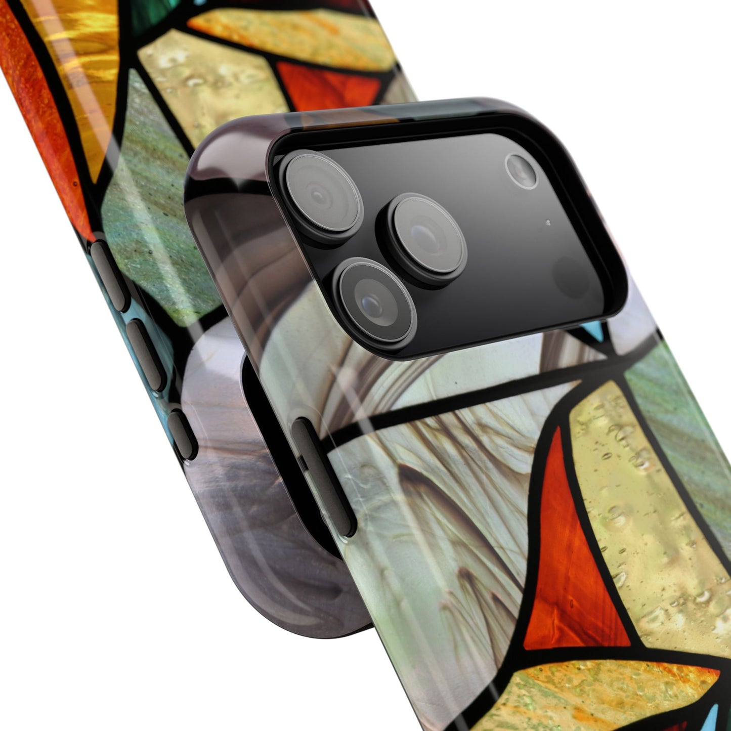Stained Glass Impact Phone Case — Colorful Mosaic Protective Cover
