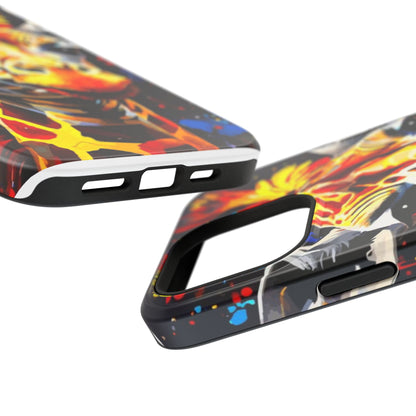 Funky Giraffe Art Impact-Resistant Phone Case —