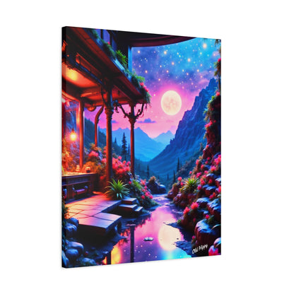 "Moonlit Sanctuary" – AI-Generated Canvas Art by Old Hippy