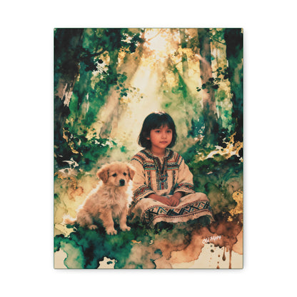 Reflections with a Friend AI Canvas by Old Hippy