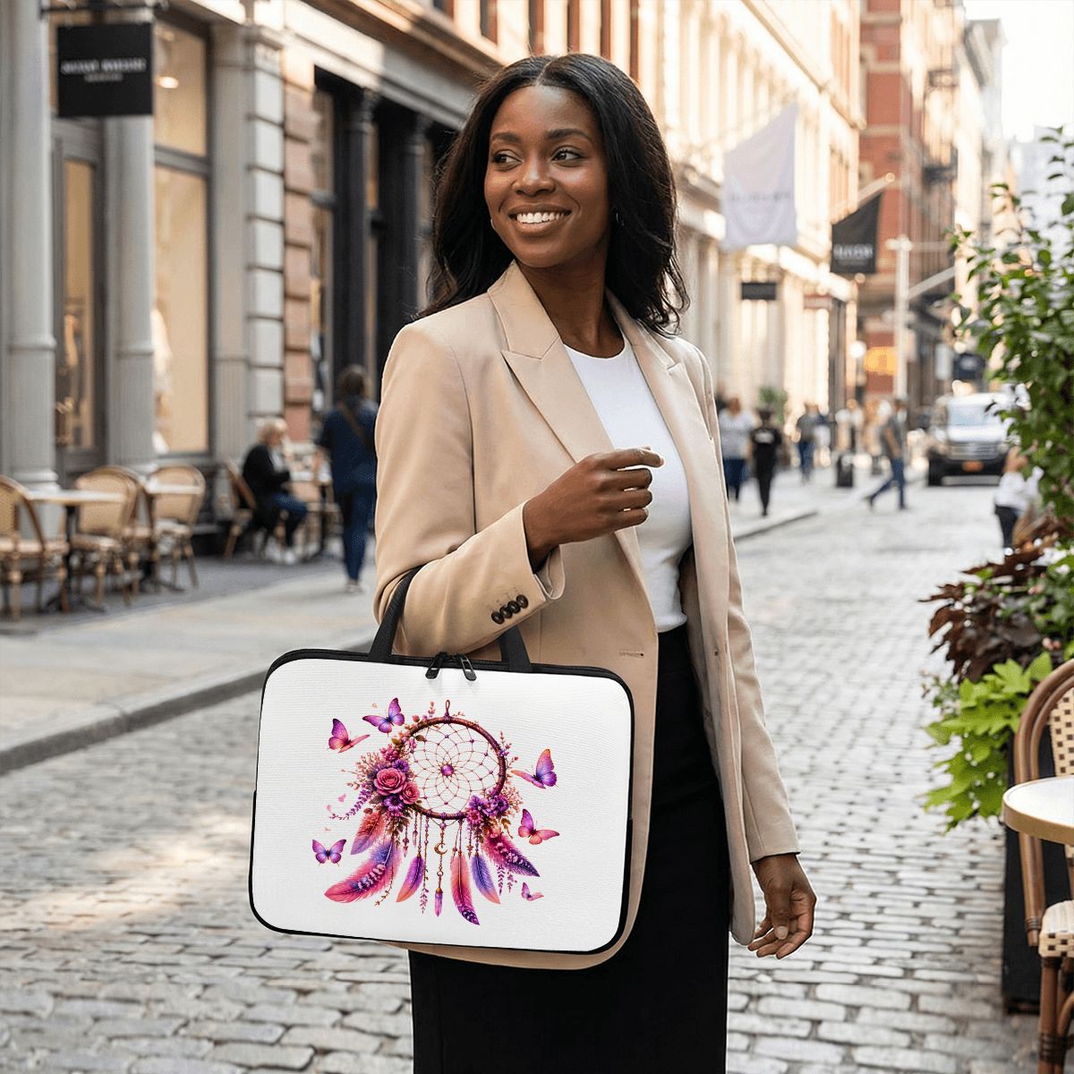 Laptop Bag dream catcher with Handle and shoulder strap