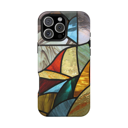 Stained Glass Impact Phone Case — Colorful Mosaic Protective Cover