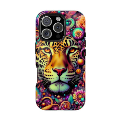 Leopard Psychedelic Phone Case — Vibrant Impact-Resistant iPhone Cover